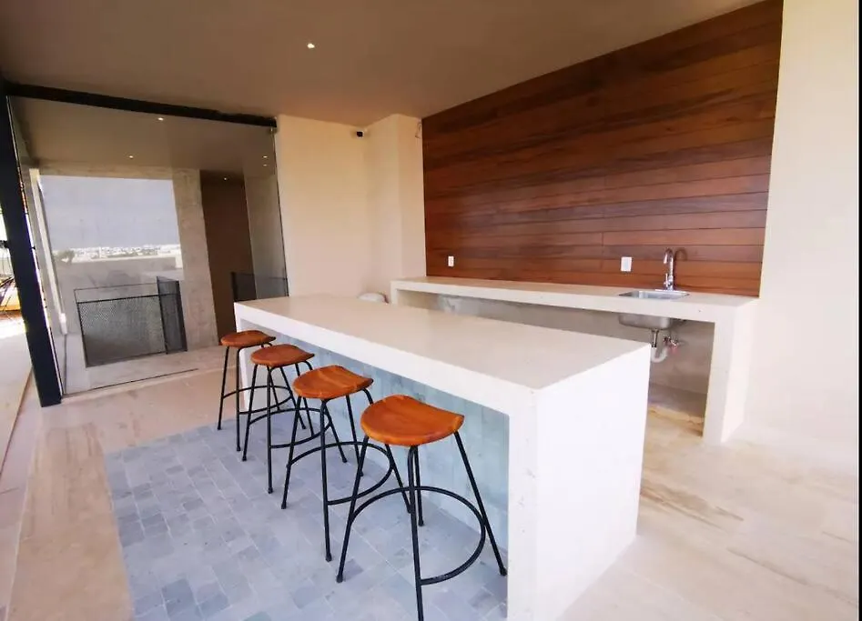 Kaab South Beach - Beautiful Big Studio - Rooftop Pool Ocean View Playa del Carmen Daire