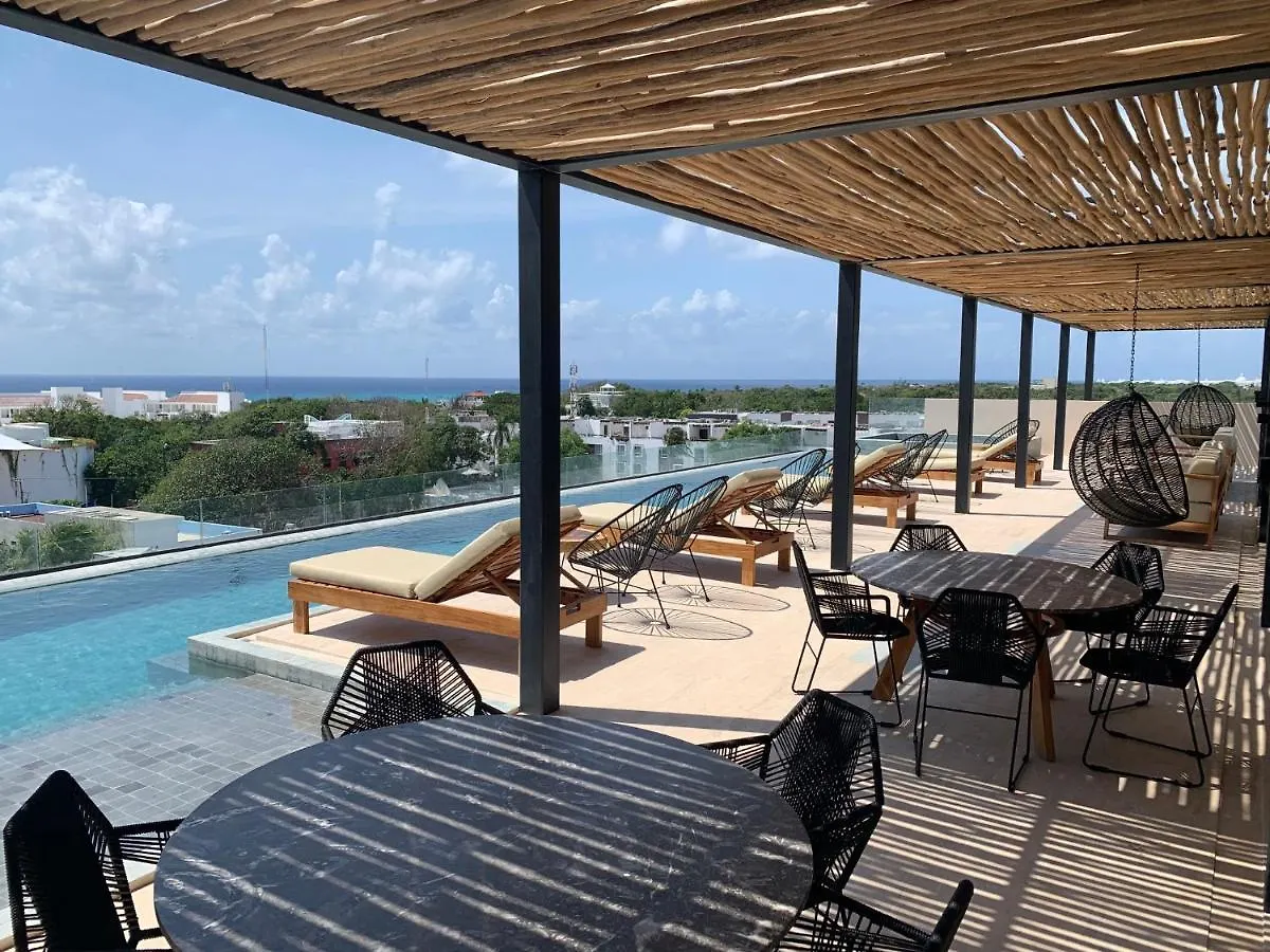 Kaab South Beach - Beautiful Big Studio - Rooftop Pool Ocean View Playa del Carmen 0*,  Meksika